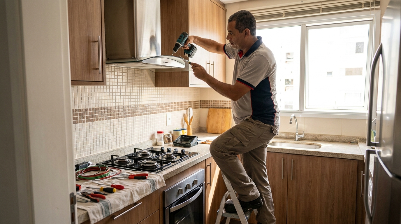 Instalação de Exaustor em Londrina‑PR